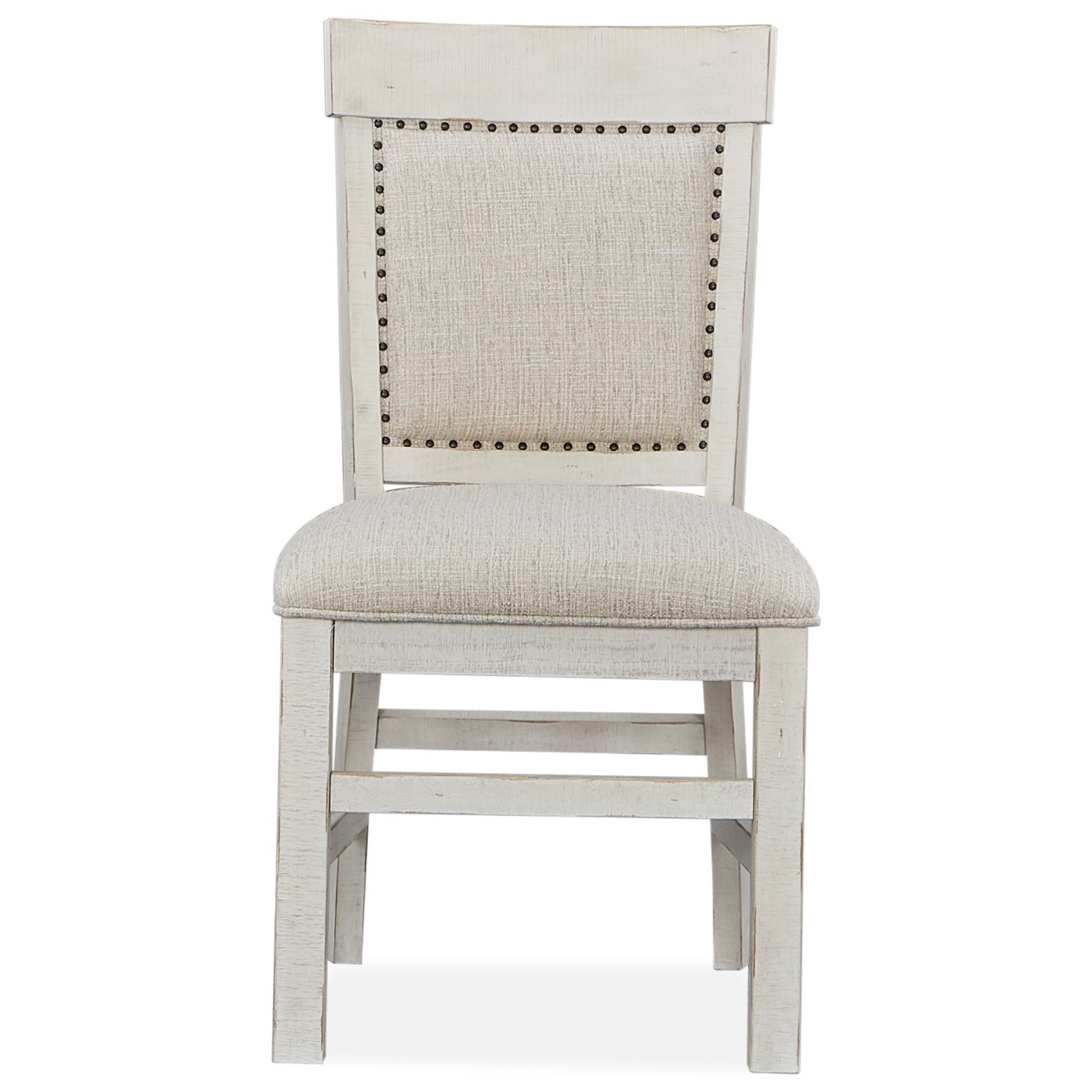Magnussen Home Bronwyn Farmhouse Upholstered Dining Side Chair with